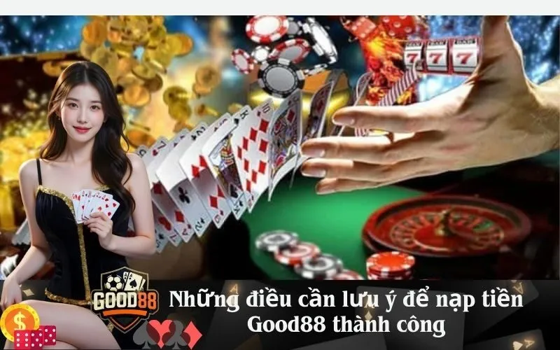 good88 Những điều cần lưu ý để nạp tiền Good88 thành công
