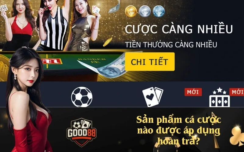 good88 Sản phẩm cá cược nào được áp dụng hoàn trả?